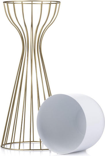HowHomely Metal Grey Plant Pot with Stand