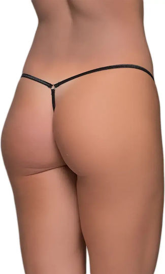 Milena by Paris Femei Sexy Șir de caractere Negru