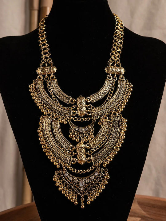 Boho Statement Κολιέ Μέγεθος One Size Γραφίτης