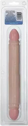 Calexotics Smooth Double Dildo Ρεαλιστικό Dildo Ivory 30cm