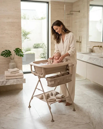 Twistshake Baby Bath with Stand Brown