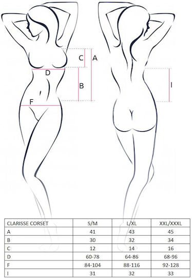 Clarisse Sexy Κορσές Μαύρος