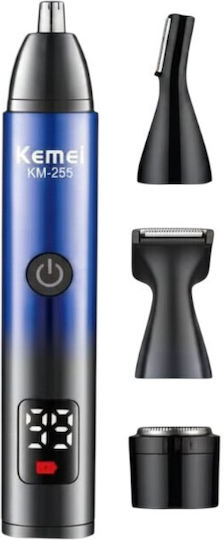 Kemei Trimmer Rechargeable Dark Blue KM-255