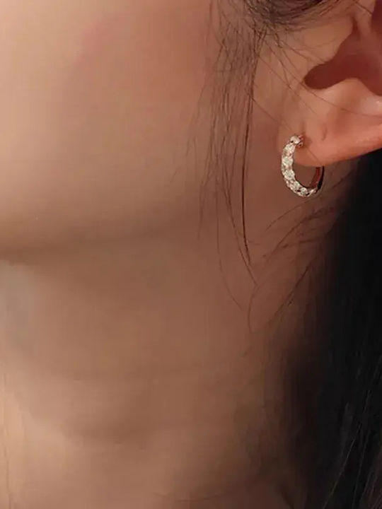 Gold Plated Hoops Earrings