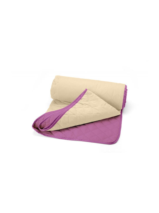 Alcam Κουβερλί Διπλό Microfiber Purple 210x220cm