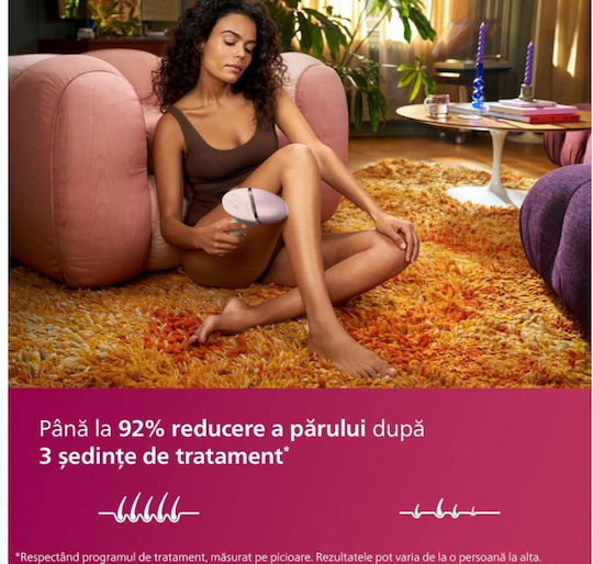 Philips Lumea IPL Series 7000 Αποτριχωτική Μηχανή Epilator για Πρόσωπο & Σώμα BRI976/00