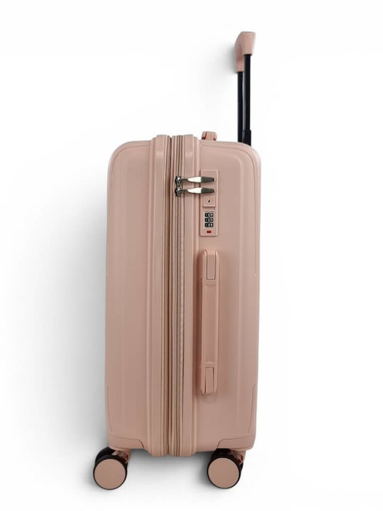 Playful Bags Cabin Hard Pink Suitcase 55cm Height