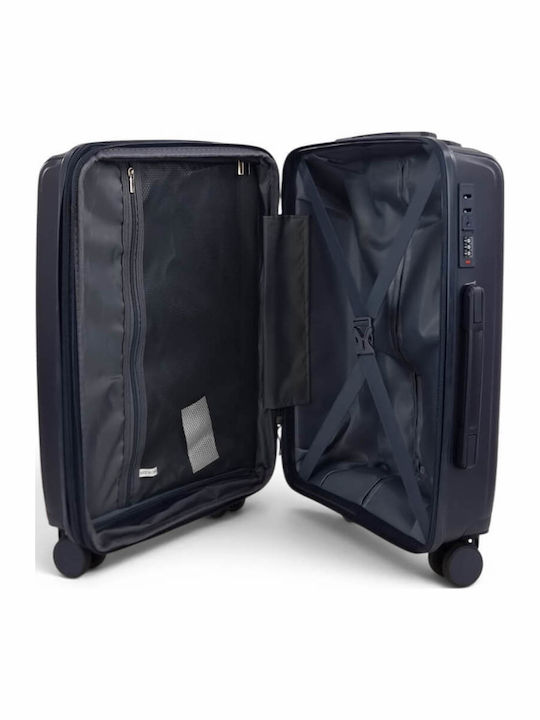 Playful Bags Cabin Hard Blue Travel Suitcase Height 55cm
