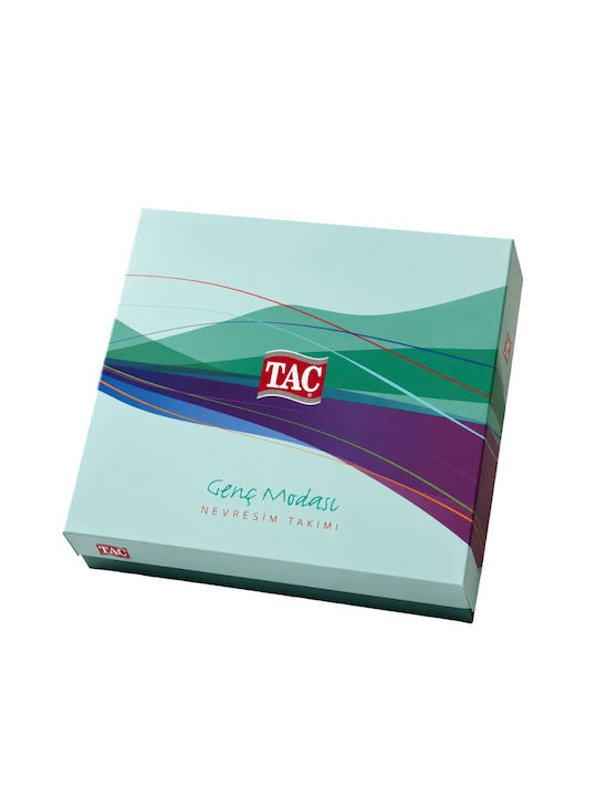 Tac Set Huse Pentru Pilote 100% Bumbac 160x200cm Simplă Cu Față De Pernă & 1 Cearșaf Albastru