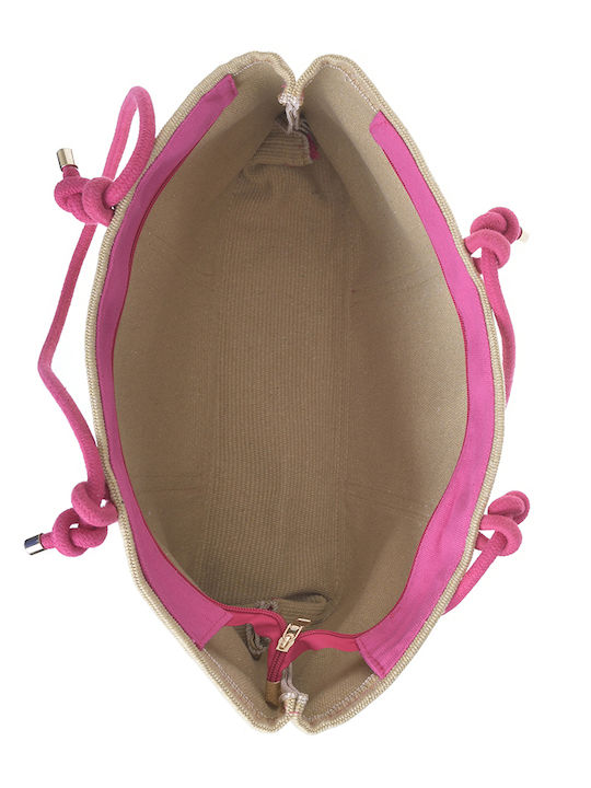 Ble Resort Collection Fabric Beige Beach Bag