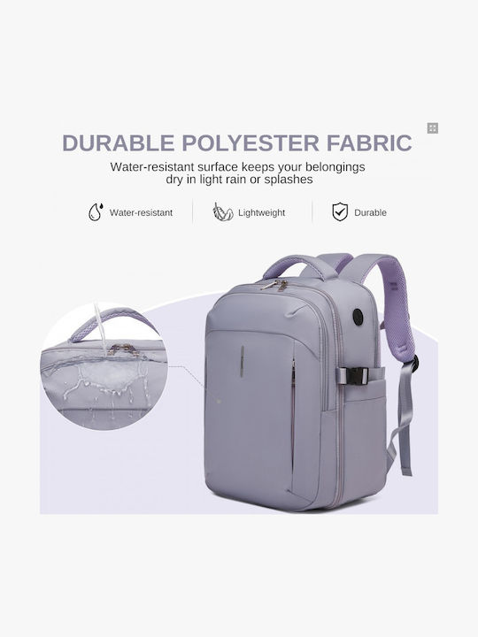 Miss Lulu Backpack Αδιάβροχο Μωβ