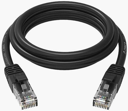 Orico Direct Attach Copper Cat.6 (Gigabit) Καλώδιο Δικτύου Ethernet εξωτερικού χώρου 1m Μαύρο