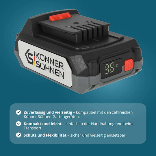 Könner & Söhnen Lithium Tool Battery 20V with 2Ah Capacity