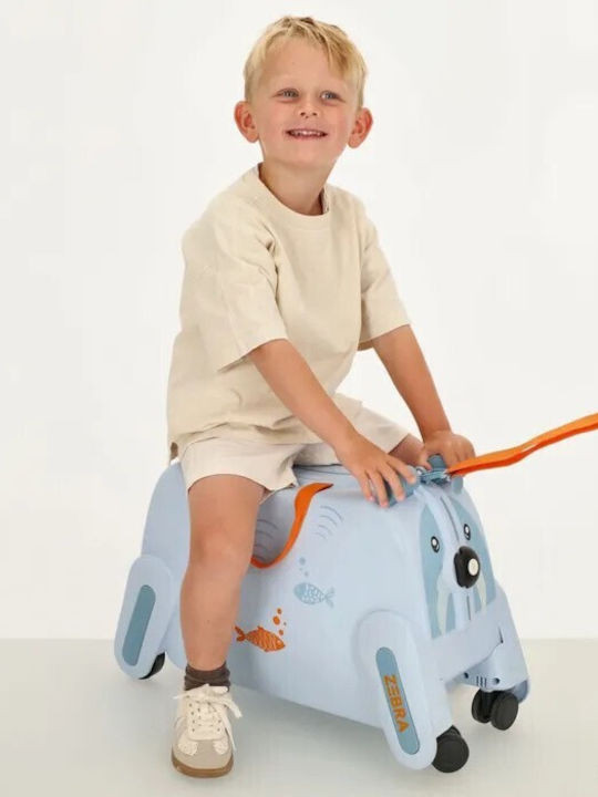 Dugros Kids Cabin Travel Suitcase Light Blue 55cm