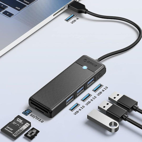 Orico USB хъб 4 порта USB 3.0 с USB-A