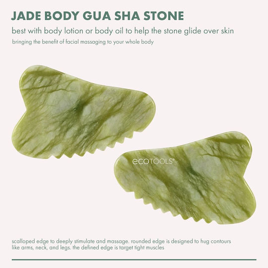 EcoTools Gua Sha Tool Made of Jade 1 Piece