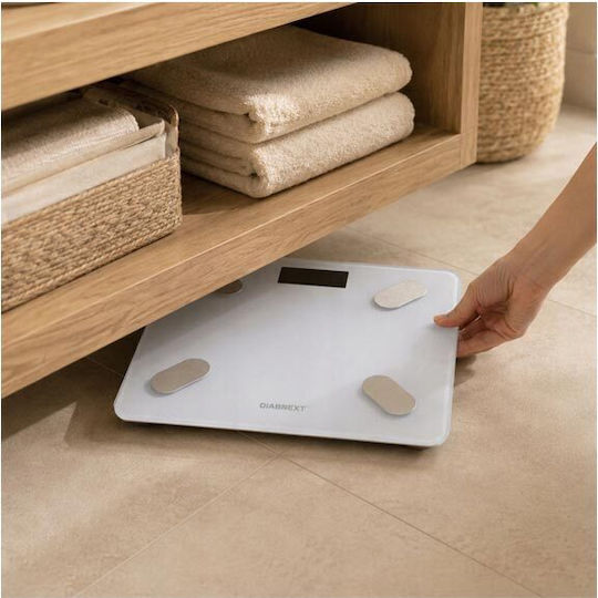 Intelligente Badezimmerwaage 180kg mit Bluetooth Weiße AT17149