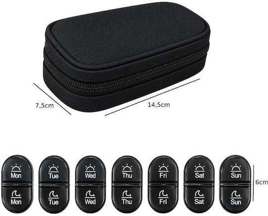 Weekly 7 Day Pill Organizer Travel Case 002570