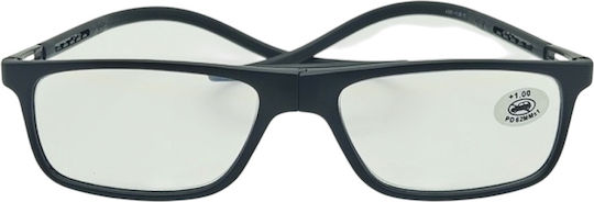 Optix Vision Reading Glasses +2.50 with Magnet in Black Colour 4386300250