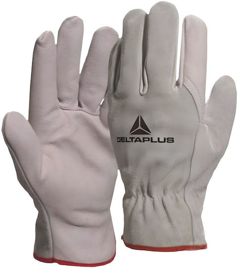 Delta Plus Safety Gloves Beige Leather