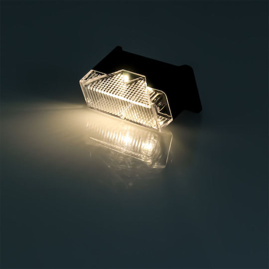 Set of 4 Wall Mounted Solar Lights Warm White 3000K with Photocell IP65