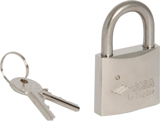 Cisa Stahl Vorhängeschloss Messing mit Schlüssel 30mm 1Stück