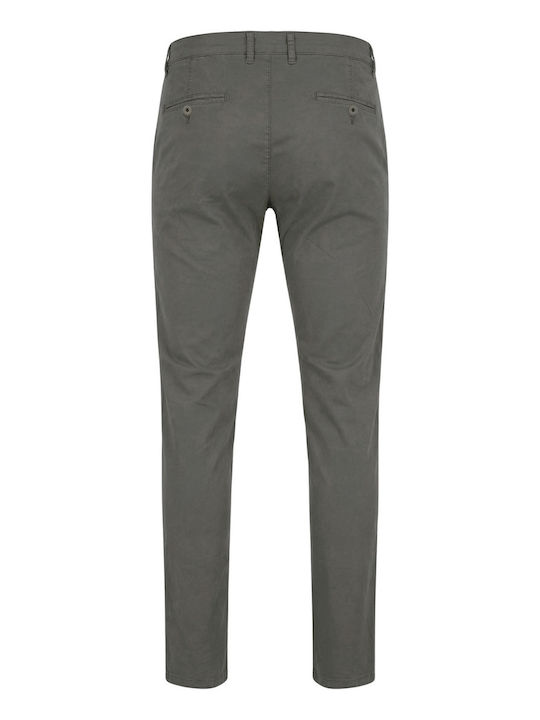 Chino Trousers Elastic in Regular Fit Grey