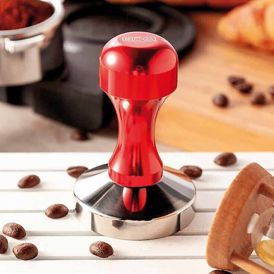 Belogia Cta Tamper with Flat Surface 53mm in Brown Colour