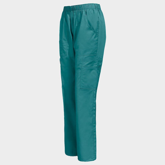 Cherokee Cherokee Damen Medizinische Hosen Petrol Blau aus Baumwolle und Polyester 08001911 2XL