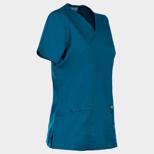 Cherokee Damen Medizinische Bluse Blau 08001946 2XL