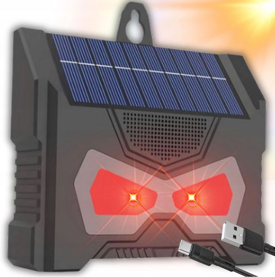 Dispozitiv cu Ultrasunete Repelent pentru Rozătoare / Păsări Alimentat de Energie Solară 92gr 0.102x0.106m