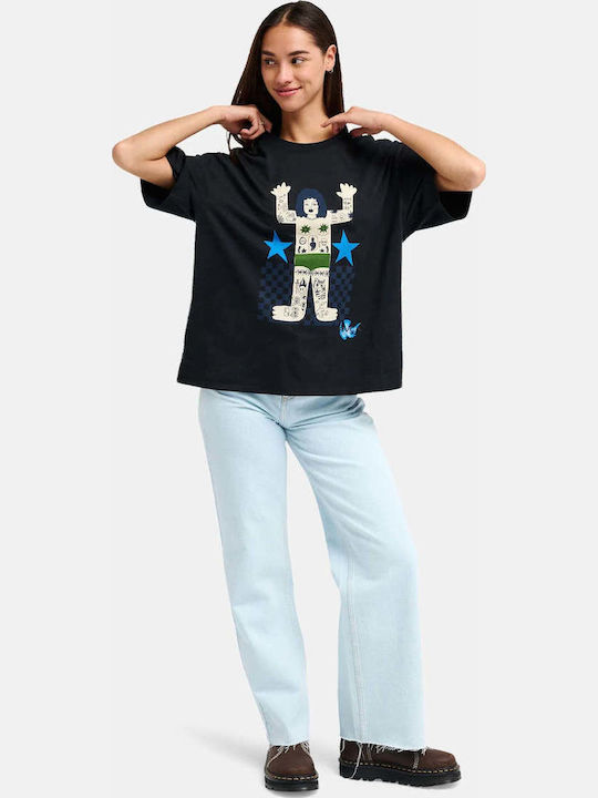 Women's Oversized Black T-shirt
