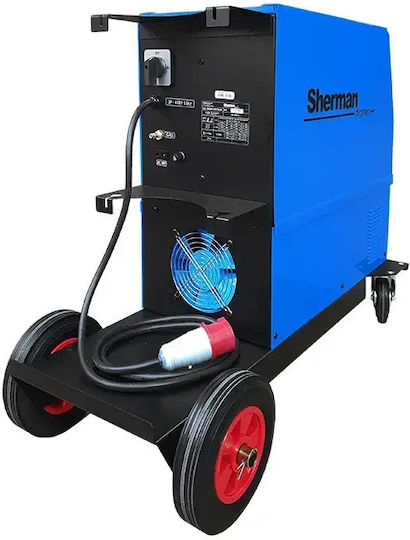 Sherman Mig 360Α Welding Machine MAG / MIG / MMA / TIG with Maximum Welding Current 360A and Duty Cycle 60%