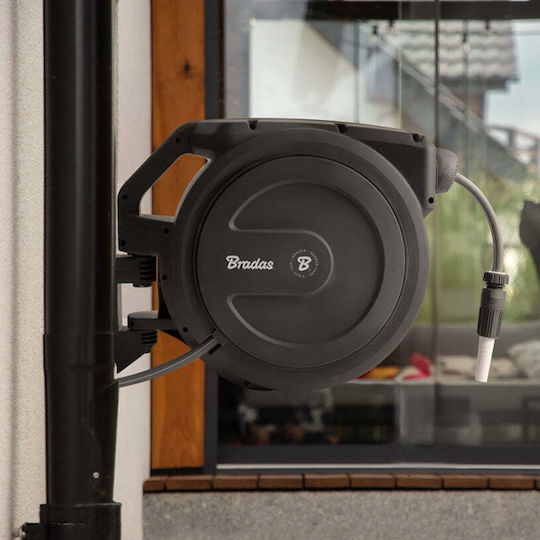 Bradas Automatic Анeма за Напояване на Растения Стенен с Маркуч 30m