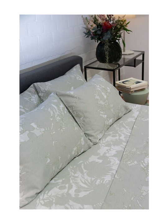Biokarpet Σετ Σεντόνι Diamond 252 Amethyst Green-σετ Σεντόνια Μονά
