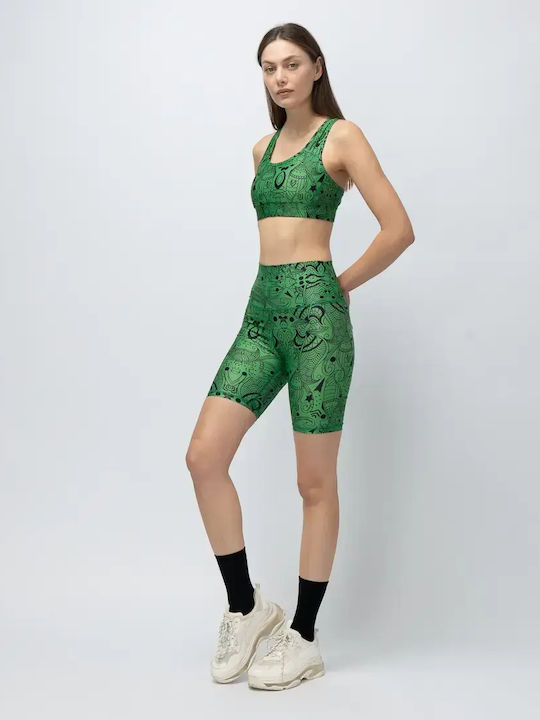 Training Γυναικείο Ποδηλατικό Κολάν Green