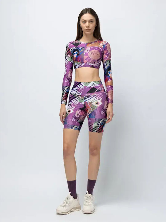 Training Women's Bike Leggings Violet Seen VWS26-WBIK1001-Violet Seen