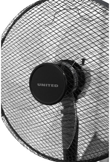 United Ανεμιστήρας Ορθοστάτης 45W Διαμέτρου 40cm Μαύρος