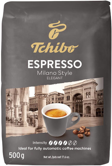 Tchibo Кафе Еспресо Арабика Espresso Milano Style Classic на Зърна 500гр