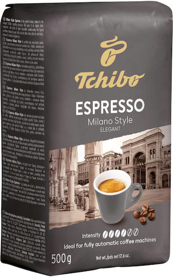 Tchibo Кафе Еспресо Арабика Espresso Milano Style Classic на Зърна 500гр