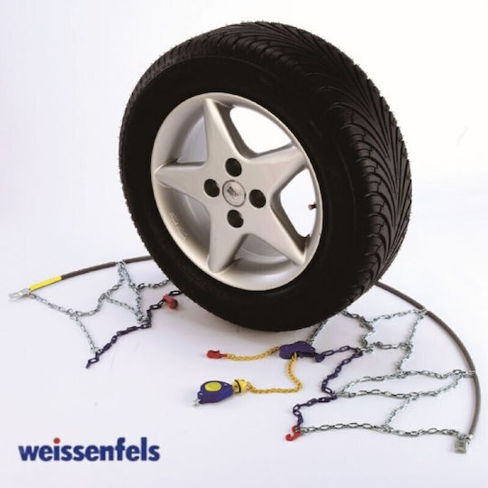 Weissenfels No 8 Anti Skid Chains 9mm Passenger Car 2 Pieces NM31080