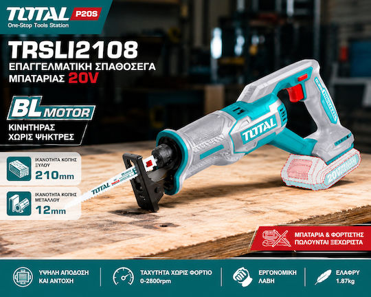 Total TRSLI1152 Реципрочен трион 20V Solo