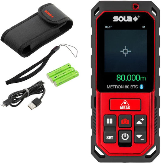 Sola Măsurătoare Cu Distanță Laser Metron 80 Bluetooth Cu Distanță Maximă De 80m