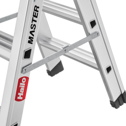 Hailo Hailo Aluminum Step Ladder 3 Steps 24cm