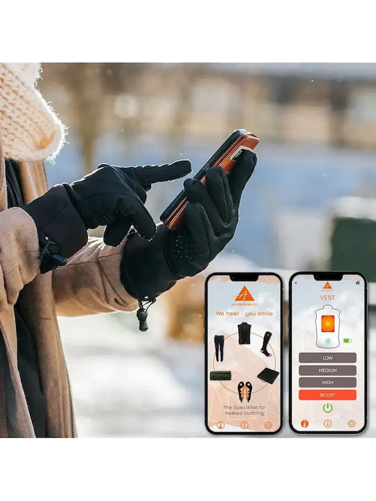 AlpenHeat Мъжко Работно Греещо Водоустойчиво Софтшел Жилетка Черна