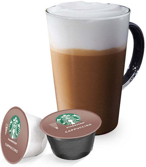 Starbucks Κάψουλες Cappuccino Συμβατές με Μηχανή Dolce Gusto 12caps