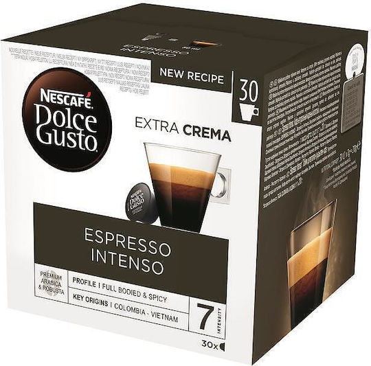 Nescafe Capsule Espresso Intens Intens Compatibile cu Aparat Dolce Gusto 30caps