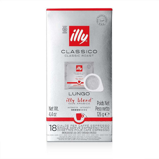Illy Capsules Espresso Classico Compatible with Machine E.S.E. Pod 18caps,tobolek