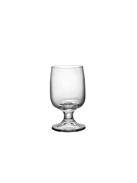 Bormioli Rocco Set of Glasses for White and Red Wine made of Glass in Red Color Stemmed 200ml 3pcs