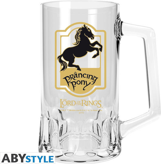 Abysse Lord Of The Rings - Prancing Pony Glass Beer, μπίρας made of Glass 500ml 1pcs